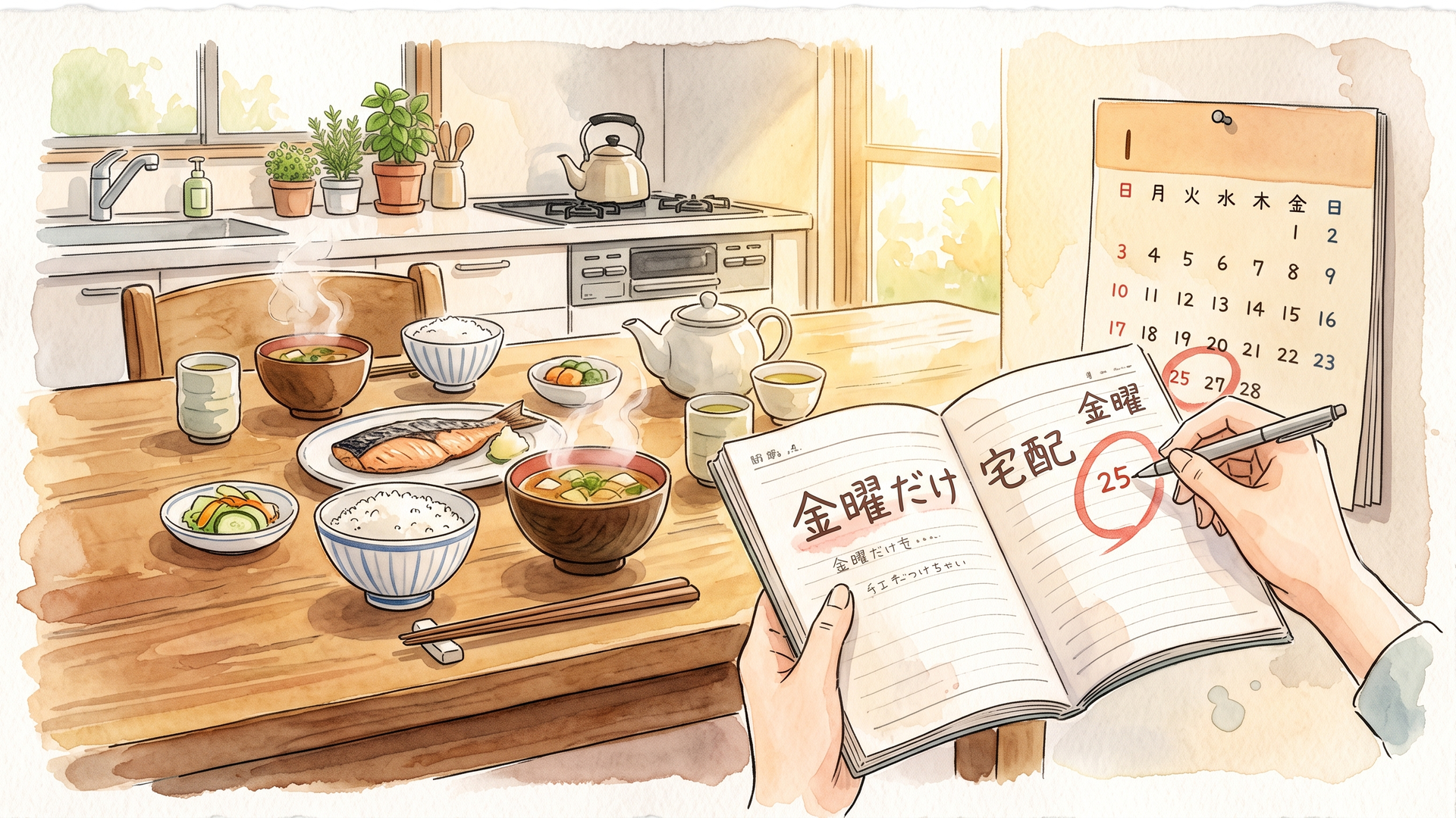 送料込みの総額で1食あたりの単価を計算する様子